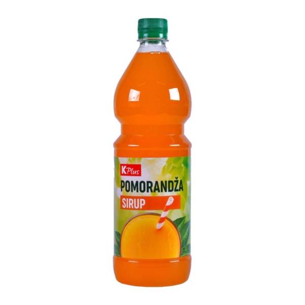 Sok sirup K PLUS pomorandža 1l