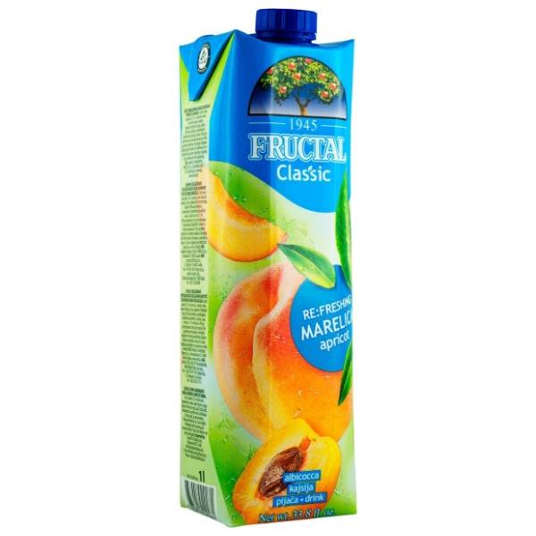 Voćni sok FRUCTAL Classic kajsija 1l