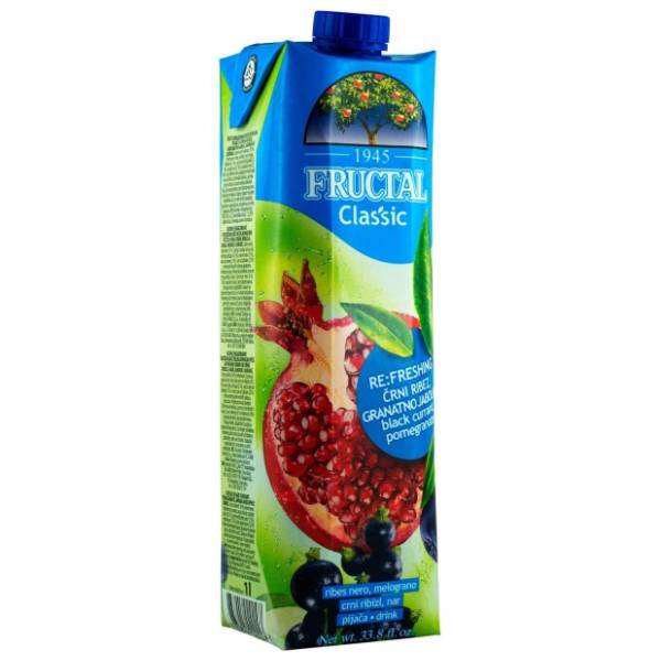 Voćni sok FRUCTAL Classic nar crna ribizla 1l