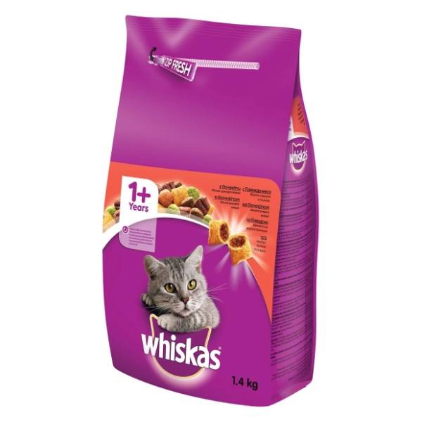 WHISKAS briketi za mačke govedina 1,4kg