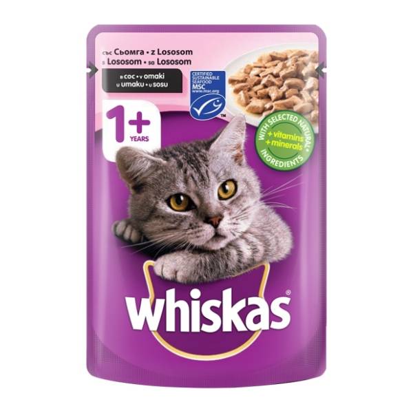 WHISKAS hrana za mačke losos 100g