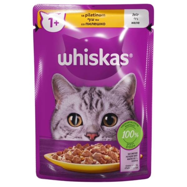 WHISKAS Adult hrana za mačke piletina 85g