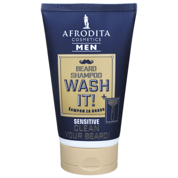 AFRODITA Men sensitive šampon za bradu i brkove 125ml