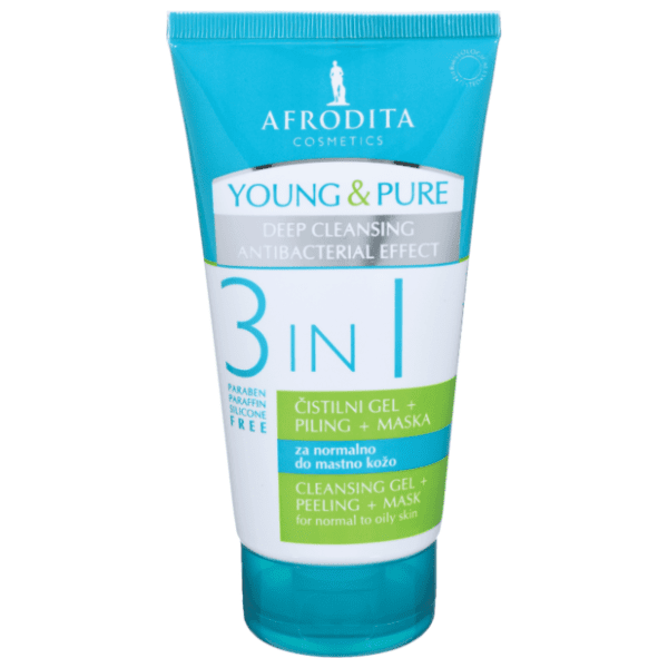 AFRODITA Young and pure 3u1 gel piling i maska za lice 150ml
