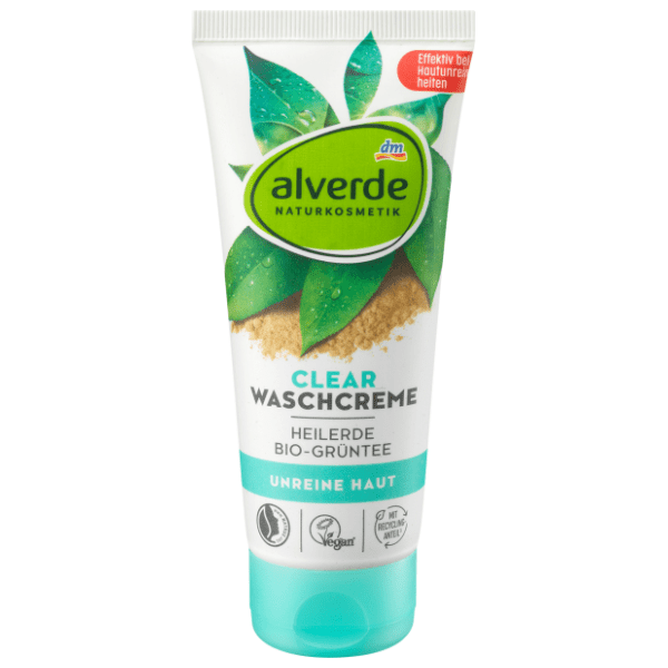 ALVERDE Clear krema za umivanje glina i zeleni čaj 100ml