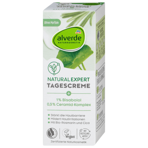 ALVERDE Natural expert dnevna krema bisabolol i ceramidi 50ml