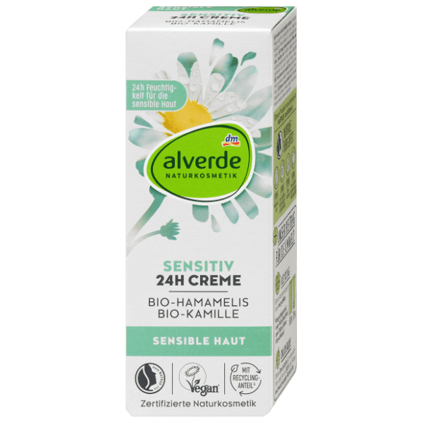 ALVERDE Sensitiv 24h dnevna krema za lice hamamelis 50ml