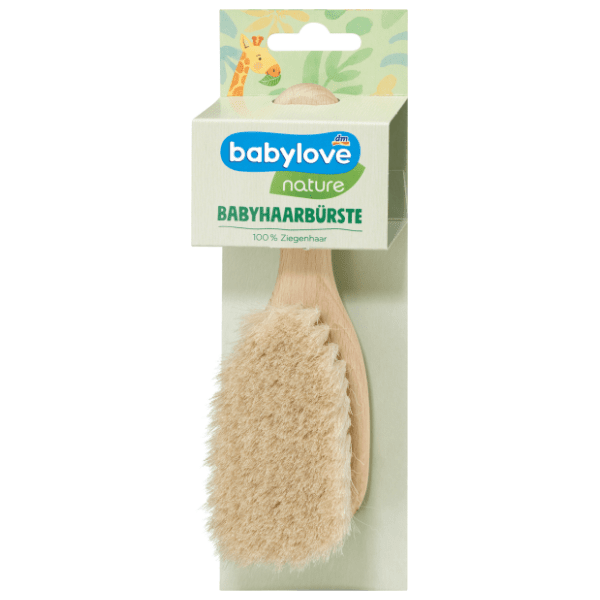 BABYLOBE drvena četka za kosu beba Nature 1kom
