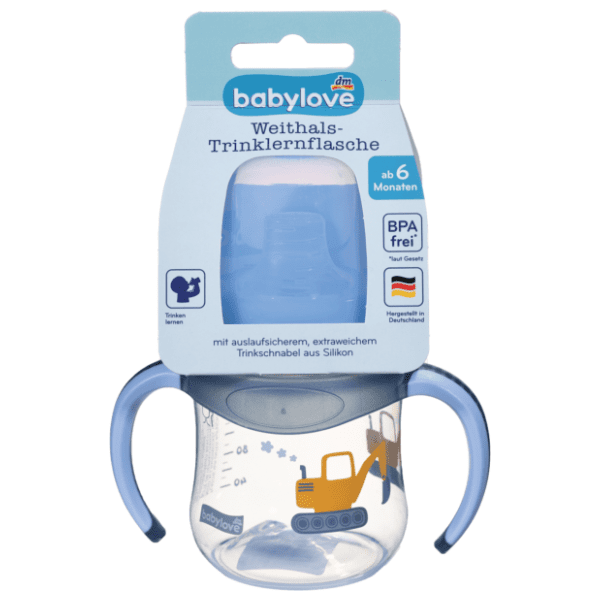 BABYLOVE flašica sa ručkama 150ml (više vrsta)