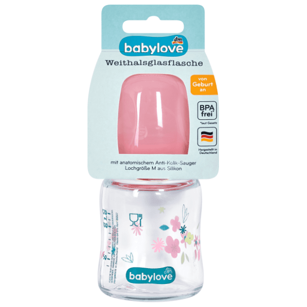 BABYLOVE flašica široko grlo 120ml (više vrsta)