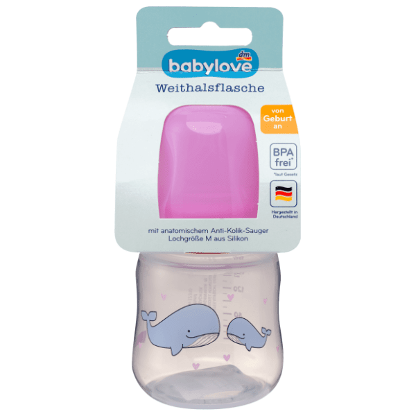 BABYLOVE flašica široko grlo 150ml (više vrsta)