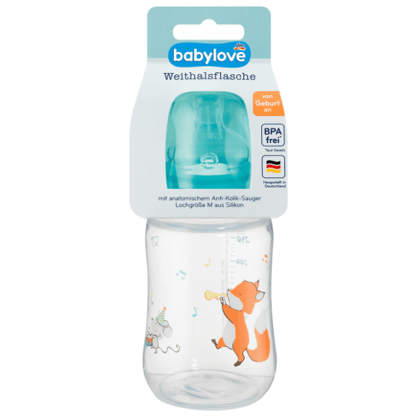 BABYLOVE flašica široko grlo 280ml (više vrsta)