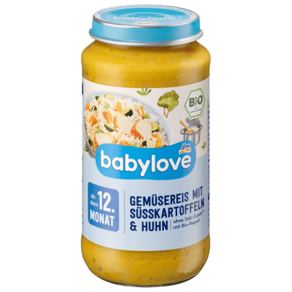 BABYLOVE kašica pirinač povrće krompir piletina 250g