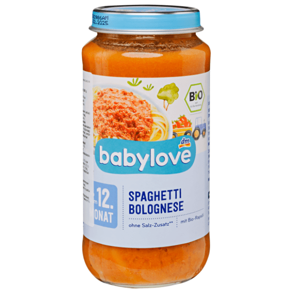 BABYLOVE kašica špagete bolonjeze 250g