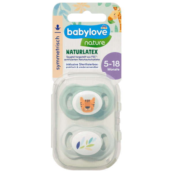BABYLOVE Nature laža simetrična Naturlatex (5-18m) 2kom
