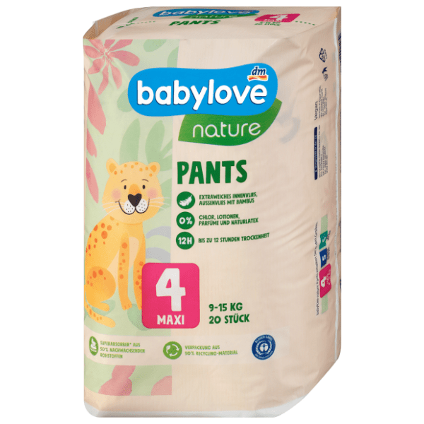 BABYLOVE pelene pants nature 4 maxi 20kom