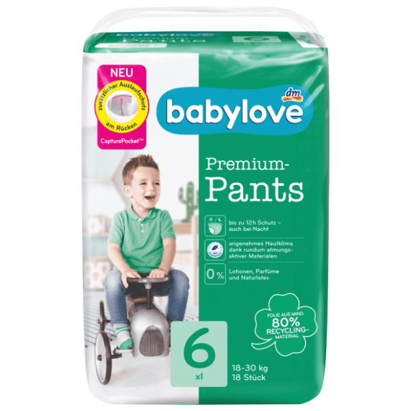 BABYLOVE pelene pants premium 6 XL 18kom
