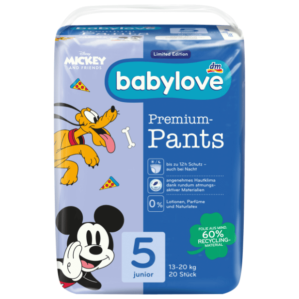 BABYLOVE pelene premium pants 5 junior 20kom