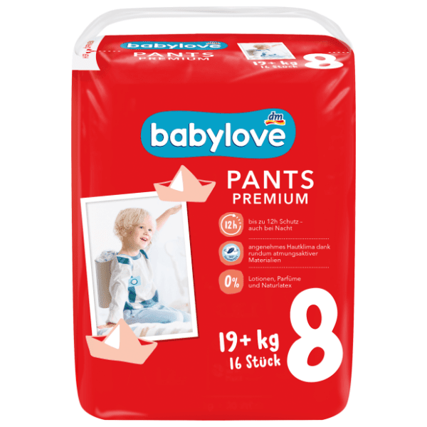 BABYLOVE pelene premium pants 8 16kom