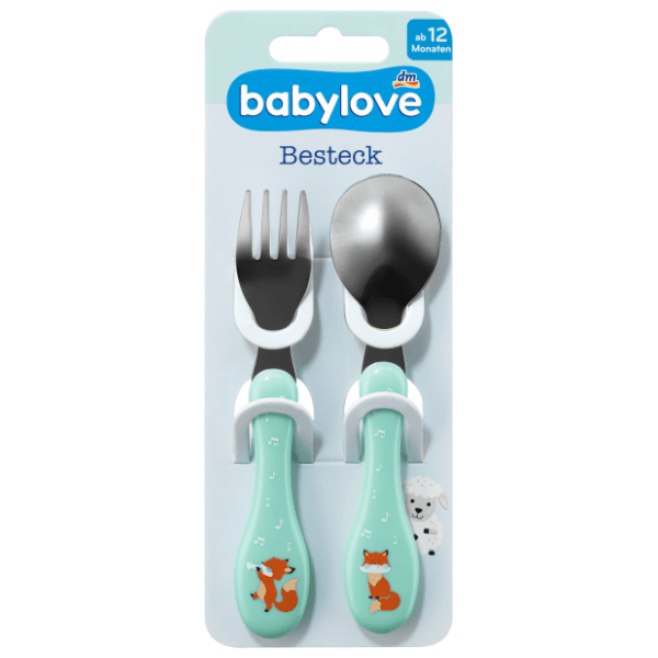 BABYLOVE pribor za jelo kašika i viljuška 1kom (više vrsta)