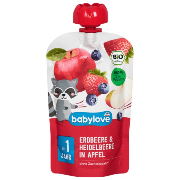 BABYLOVE voćna kašica jagoda borovnica jabuka 100g