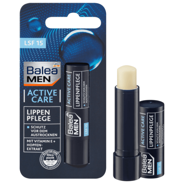 BALEA MEN Active care balzam za usne SPF15 4,8g