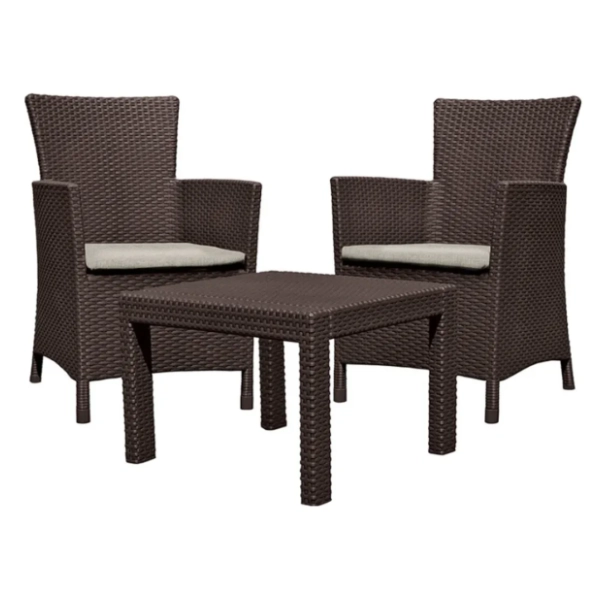 Balkonski set KETER Rosario CU 258839 braon