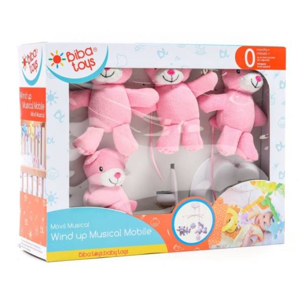 BIBA TOYS muzička vrteška Veseli medvedići