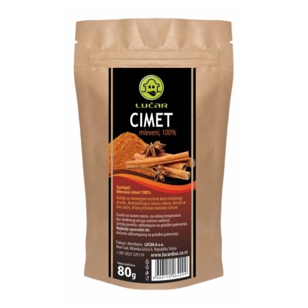 Cimet LUČAR mleveni 80g