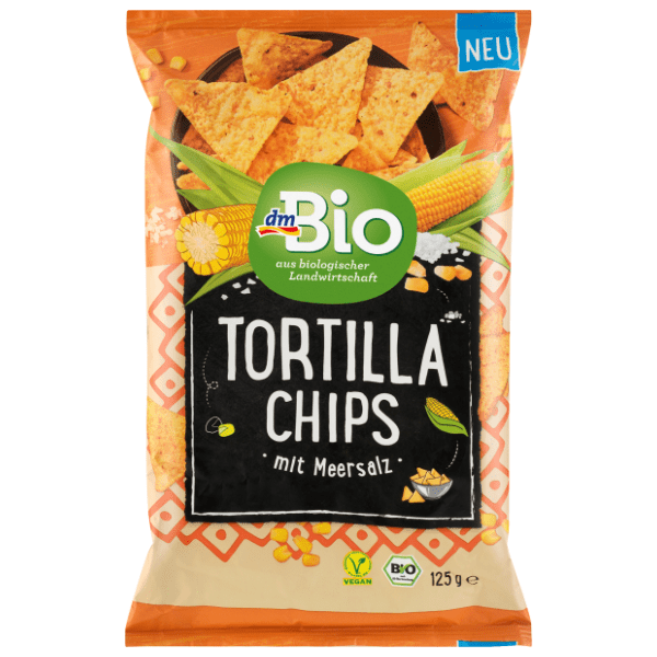 Čips DM BIO tortilja morska so 125g