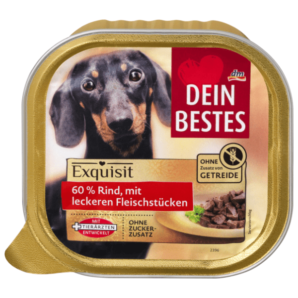 DEIN BESTES Exquisit hrana za pse 60% govedina 300g