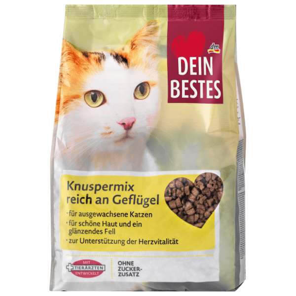 DEIN BESTES hrana za mačke hrskava mešavina sa živinom 1kg