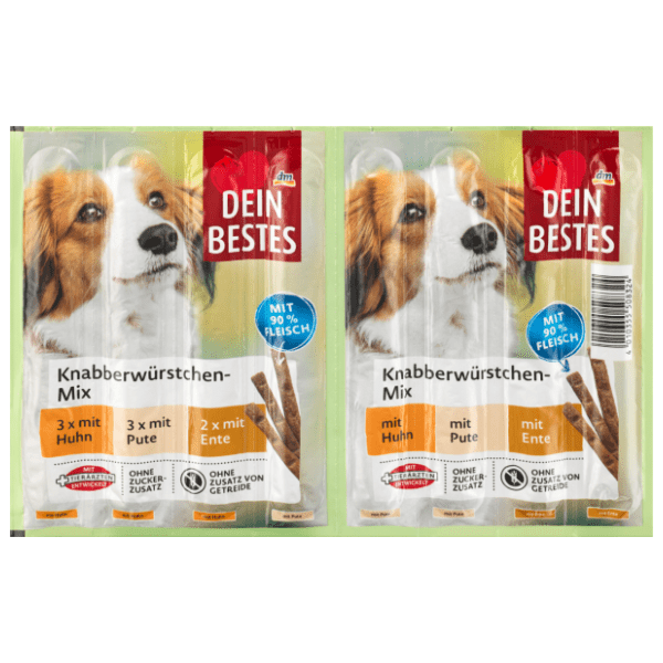 DEIN BESTES Mix štapići za pse piletina ćuretina pačetina 88g