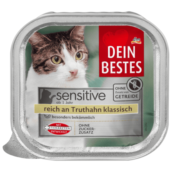DEIN BESTES Sensitive hrana za mačke ćuretina 100g