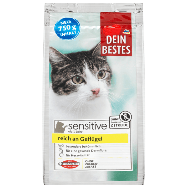 DEIN BESTES Sensitive hrana za mačke živina 750g