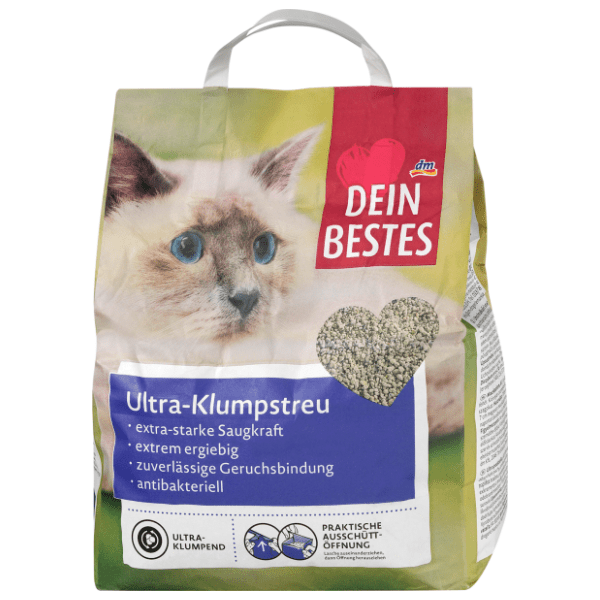 DEIN BESTES Ultra beli pesak za mačke 6l