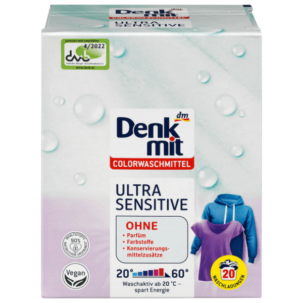 DENKMIT Ultra sensitive deterdžent za veš 20 pranja (1,35kg)