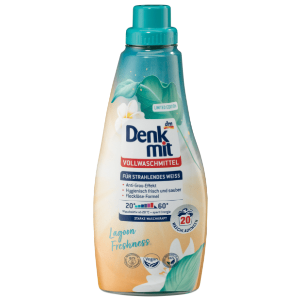 DENKMIT Lagoon freshness tečni deterdžent za beli veš 20 pranja
