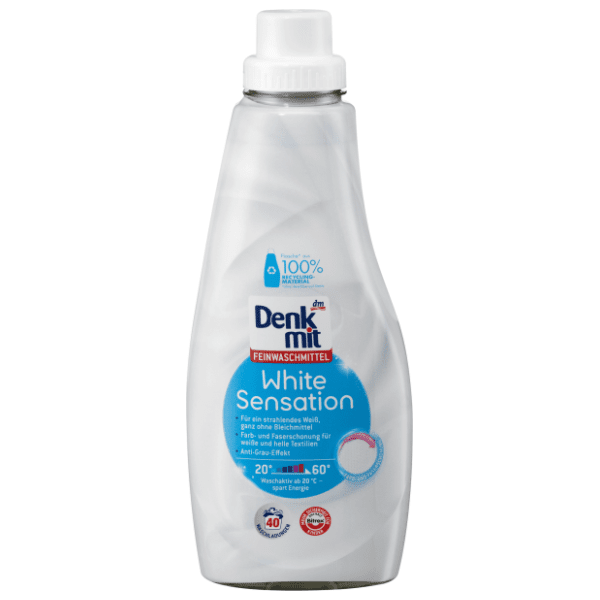 DENKMIT White sensation tečni deterdžent za beli veš 40 pranja
