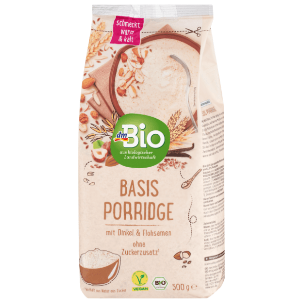 Pahuljice DM BIO Basis porridge kaša sa speltom i psilijumom 500g