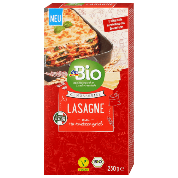 DM BIO organske kore za lazanje 250g