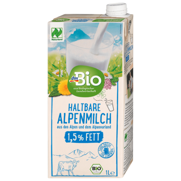 Dugotrajno mleko DM BIO alpsko organsko 1,5%mm 1l