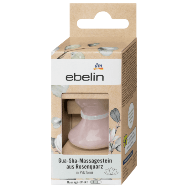 EBELIN Gua sha kamen za masažu roze kvarc 1kom