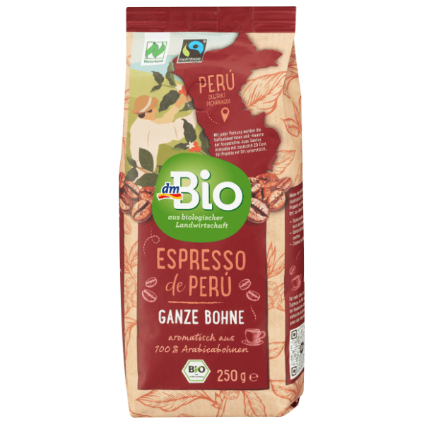 Espresso kafa DM BIO iz Perua 250g