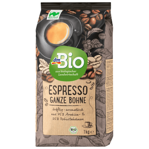 Espresso kafa DM BIO mešavina pržene kafe u zrnu 1kg