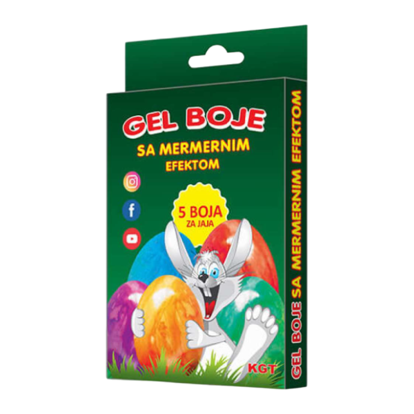 Gel boja za jaja mermer KGT 5kom