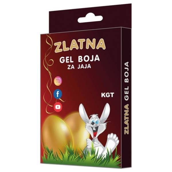 Gel boja za jaja zlatna KGT