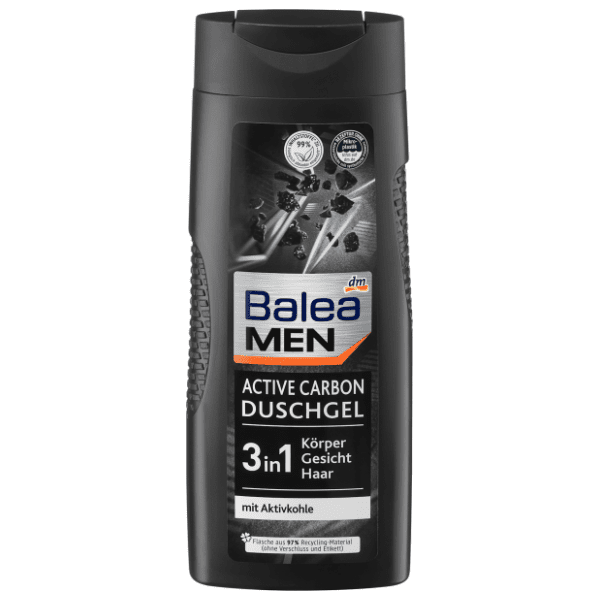 Gel za tuširanje BALEA MEN Active carbon 3u1 300ml