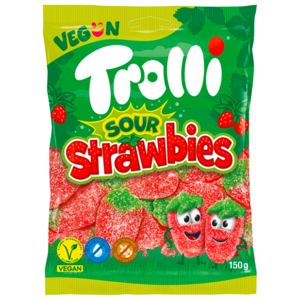 Gumene bombone TROLLI sour strawbies 150g