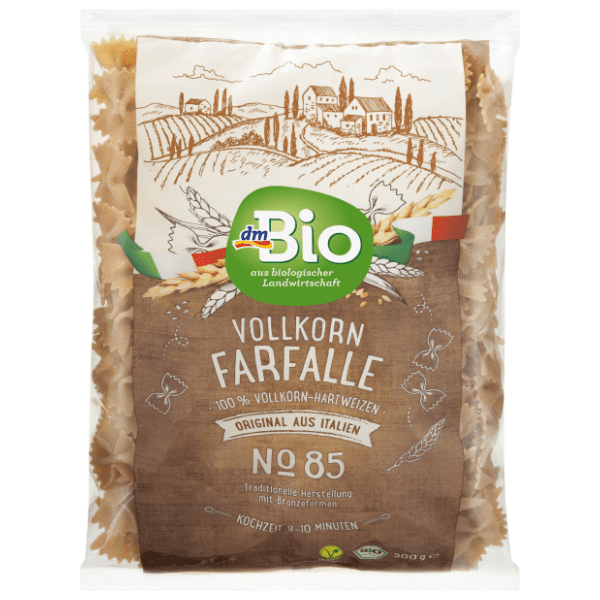 Integralna testenina DM BIO Farfalle mašnice 500g